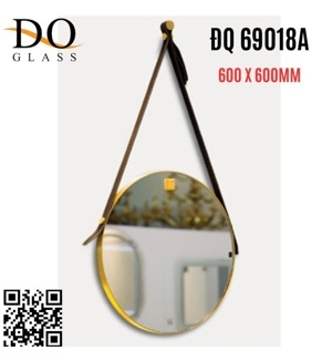 Gương tròn dây da không đèn led DQ 69018A