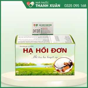 Thực phẩm chức năng giúp hạ huyết áp Hạ hồi đơn