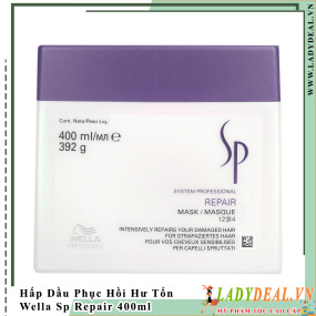 Hấp dầu chữa trị tóc khô xơ hư tổn Wella SP Repair Mask 400ml