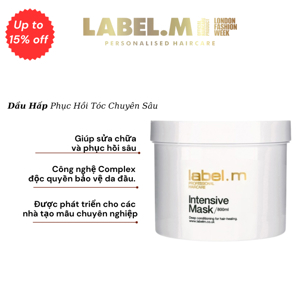 Hấp dầu điều trị tóc hư tổn Label.m Intensive Mask - 800ml