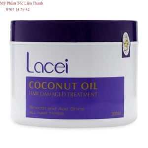 Hấp dầu Lacei Coconut Oil Hair Damaged Treatment 300ml