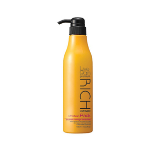 Hấp dầu màu vàng cho tóc khô xơ hư tổn Protein Treatment Livegain Rich - 500ml