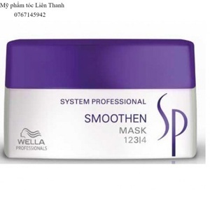 Hấp dầu siêu mượt cho tóc thẳng SP Wella Smoothen Mask - 200ml