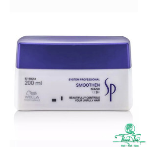 Hấp dầu siêu mượt cho tóc thẳng SP Wella Smoothen Mask - 200ml