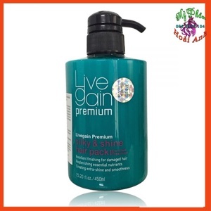 Hấp dầu siêu mượt nước hoa Silky & Shine Hair Pack Livegain - 450ml