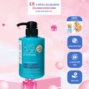 Hấp dầu siêu mượt nước hoa Silky & Shine Hair Pack Livegain - 450ml