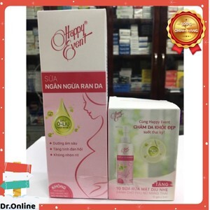 Sữa chống rạn da HAPPY EVENT Antenatal Massage Lotion 100ml