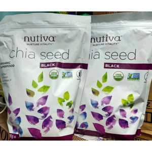 Hạt chia đen Hỗ Trợ Sức Khỏe Tim Mạch Giảm Cân Seed Black Nutiva  - 907 g