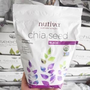 Hạt chia đen Hỗ Trợ Sức Khỏe Tim Mạch Giảm Cân Seed Black Nutiva  - 907 g