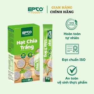 Hạt chia trắng Epco hộp 80g (10 x 8g)