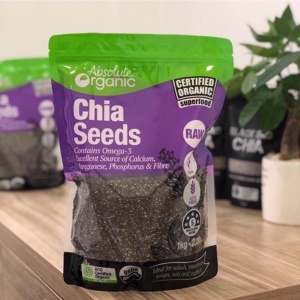 Hạt Chia Úc Chia Seeds High In Omega 3 Absolute 1 kg