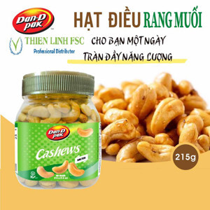 Hạt điều chiên không muối Dan D Pak 215g