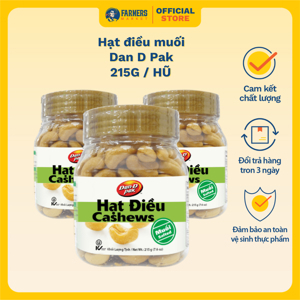 Hạt điều chiên muối Dan D Pak 215g