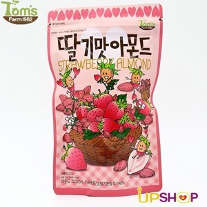 Hạt hạnh nhân tẩm dâu tây Tom's Farm 210g