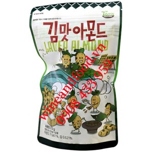 Hạt hạnh nhân tẩm rong biển Tom's Farm túi 210g