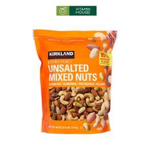 Hạt hỗn hợp không muối Kirkland Signature Unsalted Mixed Nuts 1.13kg