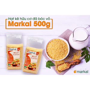 Hạt kê hữu cơ đã bóc vỏ Markal gói 500g