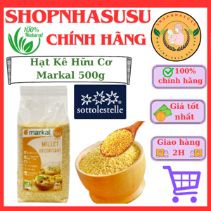 Hạt kê hữu cơ đã bóc vỏ Markal gói 500g