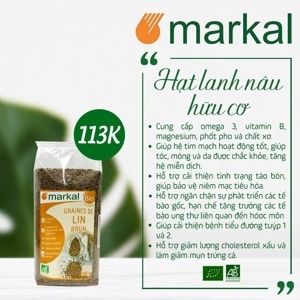 Hạt lanh nâu hữu cơ Markal 500g