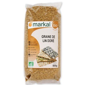 Hạt lanh vàng hữu cơ markal 500g