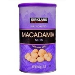 Hạt Mắc Ca tẩm muối Kirkland Signature Dry Roasted Macadamia Nuts - 680g