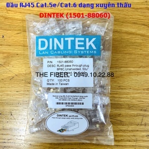 Hạt mạng xuyên thấu Dintek ezi-PLUG RJ45 1501-88060