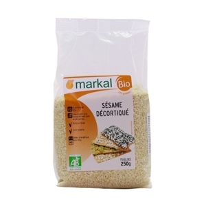 Hạt mè tách vỏ hữu cơ Markal gói 250g