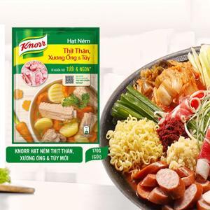 Hạt nêm thịt thăn, xương ống và tủy Knorr gói 170g