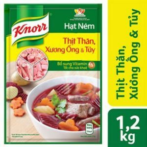 Hạt nêm thịt thăn, xương ống và tủy Knorr gói 1200g