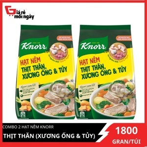 Hạt nêm thịt thăn, xương ống và tủy Knorr gói 2kg