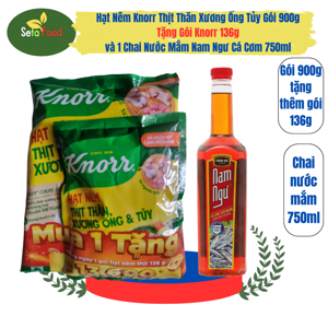 Hạt nêm thịt thăn, xương ống và tủy Knorr gói 1kg