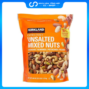 Hạt sấy khô Kirkland Unsalted Mixed Nuts