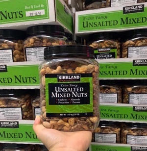 Hạt sấy khô Kirkland Unsalted Mixed Nuts