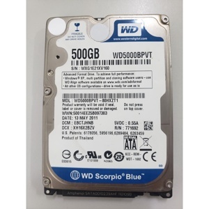 Ổ cứng HDD Western 500GB - WD5000BPVT/WD5000LPVX