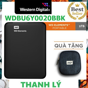 HDD Western Elements 2TB 2.5" USB 3.0 - WDBU6Y0020BBK