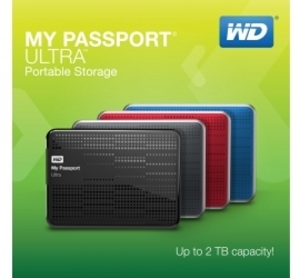 Ổ cứng cắm ngoài Western My Passport Ultra - 1TB, USB 3.0, 2.5 inch