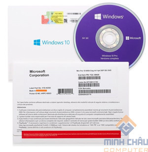 Phần mềm HĐH Microsoft Windows Pro 10 64Bit Eng Intl 1pk DSP OEI DVD