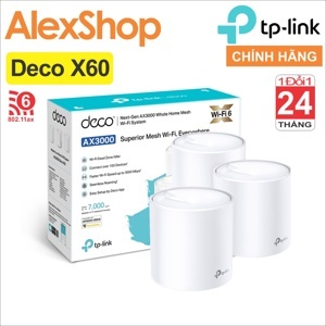 Hệ thống Wi-Fi Mesh Deco X60 cho Gia đình AX3000 ( 3 Pack ) |