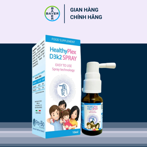 Healthyplex D3K2 10ml - Vitamin D3 k2 cho bé, giúp tăng chiều cao tối đa. Hỗ trợ hệ xương răng chắc khỏe