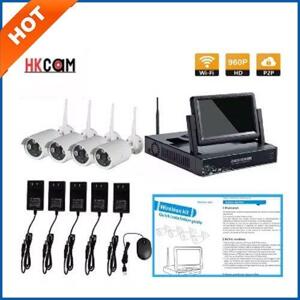 HKCAM ND99043 -  Màn hình LCD 7 inch, Bộ đầu ghi KIT + 4 camera wifi 960P