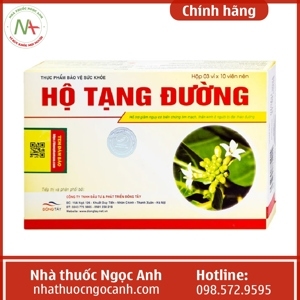 Hộ Tạng Đường - hỗ trợ điều trị tiểu đường, hộp 30 viên