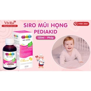 Hỗ trợ giảm ho, đau rát họng Pediakid Nez- Gorge