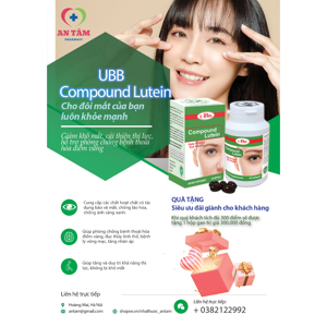 Hỗ trợ ngăn ngừa các bệnh về mắt Compound Lutein UBB