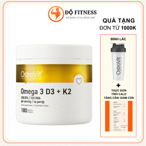 Hỗ trợ tim mạch Omega 3 Vitamin D3 Natures Blend USA 90v