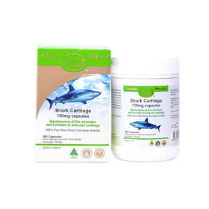 Hỗ trợ xương khớp Sụn Vi Cá Aussia Pharma Shark Cartilage 750mg