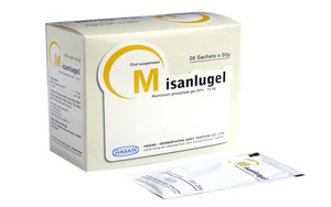 Hỗn dịch uống điều trị viêm dạ dày cấp và mạn tính Misanlugel (Hộp 26 gói x 20g)