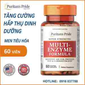 Hỗn hợp men tiêu hóa Puritan's Pride Multi Enzyme Formula 60 viên