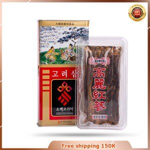 Hồng sâm củ khô 5 năm hộp thiếc Sobaek (300g)