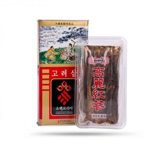 Hồng sâm củ khô 5 năm hộp thiếc Sobaek (300g)