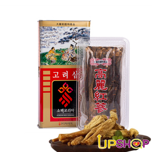 Hồng sâm củ khô 5 năm hộp thiếc Sobaek (300g)